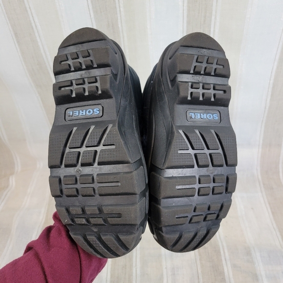 Sorel Snow Boots Blue Black Kids Size 4 - Picture 4 of 8